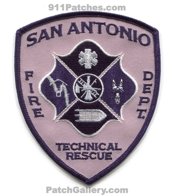 San Antonio Fire Department Technical Rescue Patch (Texas)
Scan By: PatchGallery.com
Keywords: dept. team trt