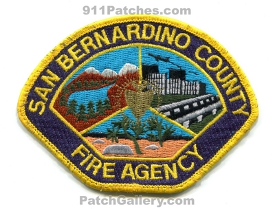 San Bernardino County Fire Agency Department Patch (California)
Scan By: PatchGallery.com
Keywords: co. dept.