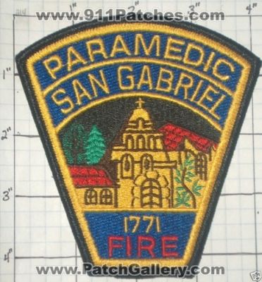 San Gabriel Fire Department Paramedic (California)
Thanks to swmpside for this picture.
Keywords: dept.