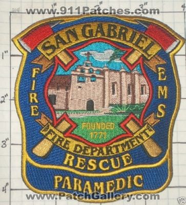 San Gabriel Fire Department Paramedic (California)
Thanks to swmpside for this picture.
Keywords: dept. ems rescue