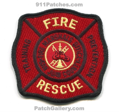 San Juan County Fire Marshals Office Patch (Texas)
Scan By: PatchGallery.com
Keywords: co. rescue department dept. training prevention