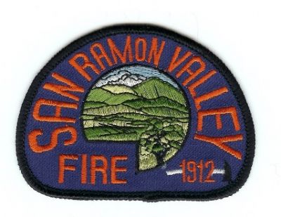 San Ramon Valley Fire
Thanks to PaulsFirePatches.com for this scan.
Keywords: california