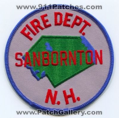 Sanbornton Fire Department (New Hamsphire)
Scan By: PatchGallery.com
Keywords: dept. n.h. nh