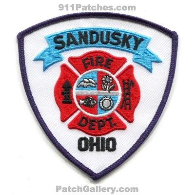 Sandusky Fire Department Patch (Ohio)
Scan By: PatchGallery.com
Keywords: dept.