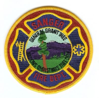 Sanger Fire Dept
Thanks to PaulsFirePatches.com for this scan.
Keywords: california department