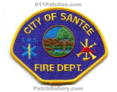 Santee Fire Department Patch (California)
Scan By: PatchGallery.com
Keywords: city of dept. ems e.m.s.