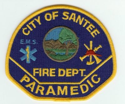 Santee Fire Dept Paramedic
Thanks to PaulsFirePatches.com for this scan.
Keywords: california department city of