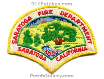 Saratoga Fire Department Patch (California)
Scan By: PatchGallery.com
Keywords: dept. 1923