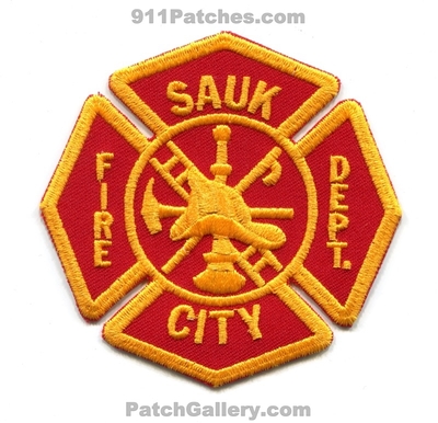 Sauk City Fire Department Patch (Wisconsin)
Scan By: PatchGallery.com
Keywords: dept.