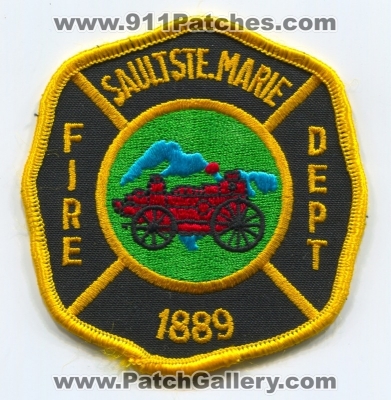 Sault Ste Marie Fire Department Patch (Michigan)
Scan By: PatchGallery.com
Keywords: ste. dept.