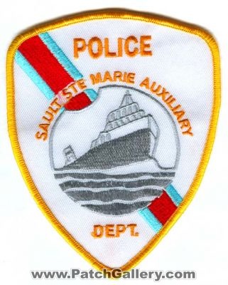 Sault Ste Marie Auxiliary Police Dept (Michigan)
Scan By: PatchGallery.com
Keywords: saint department