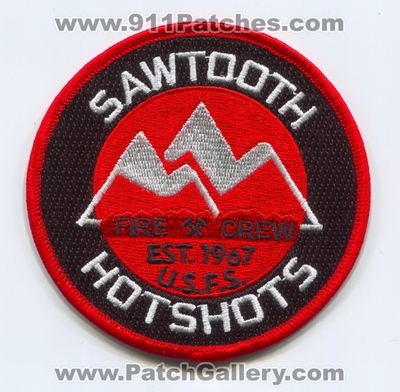 Sawtooth Hotshots Fire Crew Forest Wildfire Wildland Patch (Idaho)
Scan By: PatchGallery.com
Keywords: Hot Shots USFS U.S.F.S. United States Service Est. 1967