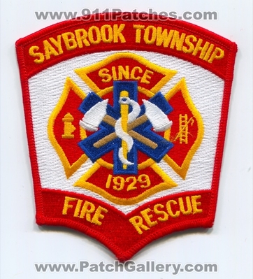 Saybrook Township Fire Rescue Department Patch (Ohio)
Scan By: PatchGallery.com
Keywords: twp. dept.