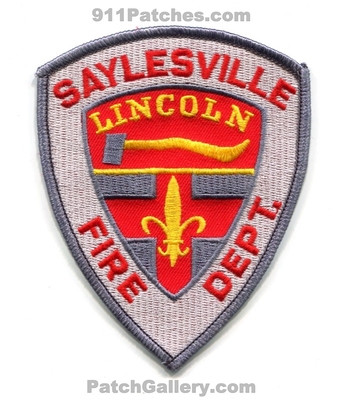 Saylesville Fire Department Patch (Rhode Island) (Defunct)
Scan By: PatchGallery.com
Now Lincoln Fire
Keywords: dept.