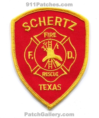 Schertz Fire Rescue Department Patch (Texas)
Scan By: PatchGallery.com
Keywords: dept.