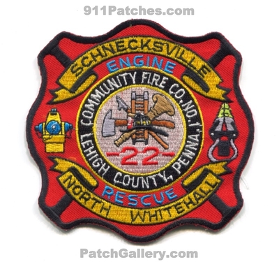 Schnecksville Fire Department Engine Rescue 22 Community Company Number 1 North Whitehall Lehigh County Patch (Pennsylvania)
Scan By: PatchGallery.com
Keywords: dept. station co. no. #1