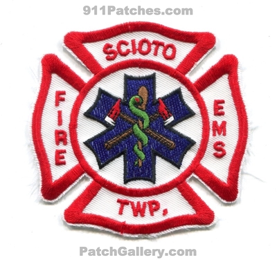 Scioto Township Fire EMS Department Patch (Ohio)
Scan By: PatchGallery.com
Keywords: twp. dept.