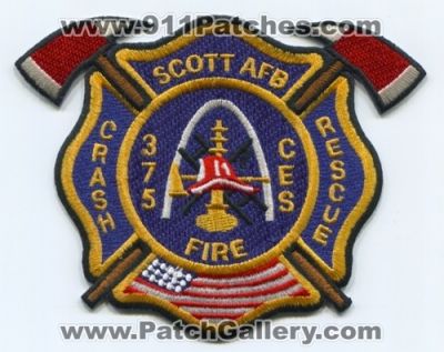 Scott Air Force Base AFB Crash Fire Rescue Department USAF Military Patch (Illinois)
Scan By: PatchGallery.com
Keywords: afb usaf military cfr dept. arff aircraft airport firefighter firefighting 375th ces