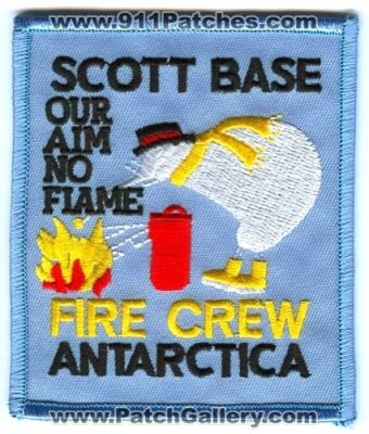 Scott Base Fire Department Fire Crew (Antarctica)
Scan By: PatchGallery.com
Keywords: dept. our aim no flame