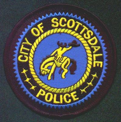 Scottsdale Police
Thanks to EmblemAndPatchSales.com for this scan.
Keywords: arizona city of