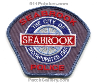 Seabrook Police Department Patch (Texas)
Scan By: PatchGallery.com
Keywords: the city of dept. incorporated 1961