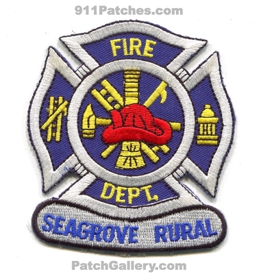 Seagrove Rural Fire Department Patch (North Carolina)
Scan By: PatchGallery.com
Keywords: dept.