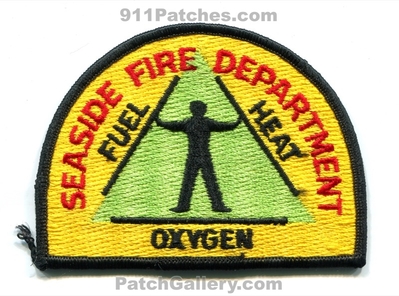 Seaside Fire Department Patch (California)
Scan By: PatchGallery.com
Keywords: dept. fuel heat oxygen