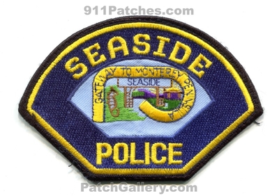 Seaside Police Department Patch (California)
Scan By: PatchGallery.com
Keywords: dept. gateway to monterey peninsula