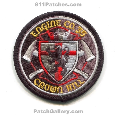 Seattle Fire Department Station 35 Patch (Washington) (Hat Size)
[b]Scan From: Our Collection[/b]
[b]Patch Made By: 911Patches.com[/b]
Keywords: dept. sfd engine company co. crown hill