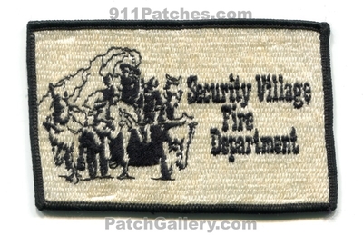 Security Village Fire Department Patch (Colorado)
[b]Scan From: Our Collection[/b]
Keywords: dept.