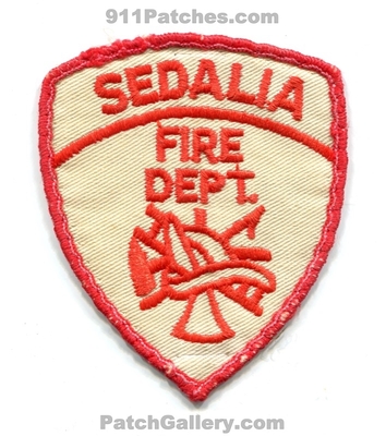 Sedalia Fire Department Patch (Missouri)
Scan By: PatchGallery.com
Keywords: dept.