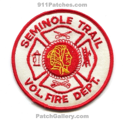 Seminole Trail Volunteer Fire Department Patch (Virginia)
Scan By: PatchGallery.com
Keywords: vol. dept.