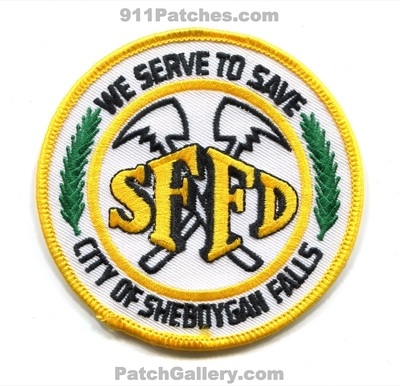 Sheboygan Falls Fire Department Patch (Wisconsin)
Scan By: PatchGallery.com
Keywords: city of dept. we serve to save