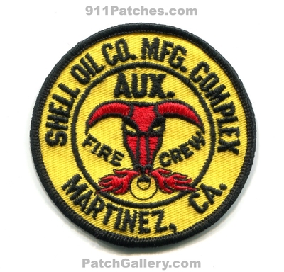 Shell Oil Refinery Martinez Manufacturing Complex Auxiliary Fire Crew Patch (California)
Scan By: PatchGallery.com
Keywords: gas petroleum industrial emergency response team ert hazmat haz-mat mmc aux. company co. mfg. department dept.