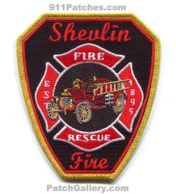 Shevlin Fire Rescue Department Patch (Minnesota)
Scan By: PatchGallery.com
[b]Patch Made By: 911Patches.com[/b]
Keywords: dept. est. 1895