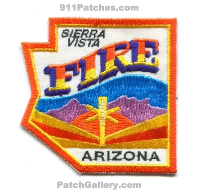 Sierra Vista Fire Department Patch (Arizona) (State Shape)
Scan By: PatchGallery.com
Keywords: dept.
