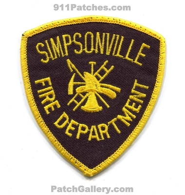 Simpsonville Fire Department Patch (South Carolina)
Scan By: PatchGallery.com
Keywords: dept.