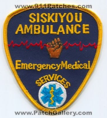 Siskiyou Ambulance EMS (California)
Scan By: PatchGallery.com
Keywords: Emergency medical services