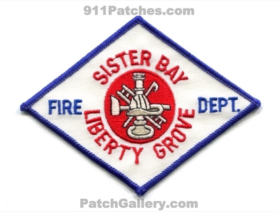 Sister Bay Liberty Grove Fire Department Patch (Wisconsin)
Scan By: PatchGallery.com
Keywords: dept.