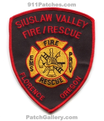 Siuslaw Valley Fire Rescue Department Florence Patch (Oregon)
Scan By: PatchGallery.com
Keywords: dept. ems prevention