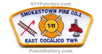 Smokestown Fire Company 1 1-11 East Cocalico Township Patch (Pennsylvania)
Scan By: PatchGallery.com
Keywords: co. twp. department dept.