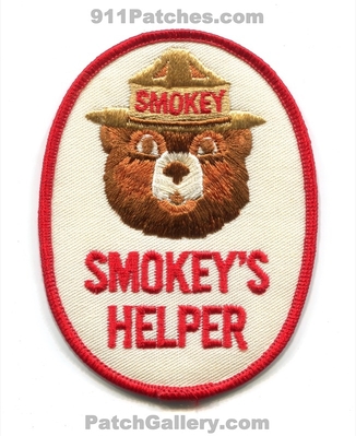 Smokey the Bear Smokeys Helper Forest Fire Wildfire Wildland Patch (No State Affiliation)
Scan By: PatchGallery.com
