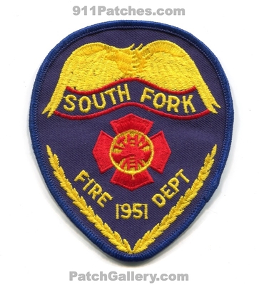 South Fork Fire Department Patch (North Carolina)
Scan By: PatchGallery.com
Keywords: dept. 1951