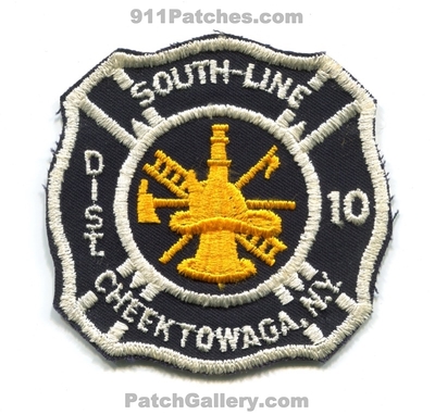 South-Line Fire Department District 10 Cheektowaga Patch (New York)
Scan By: PatchGallery.com
Keywords: dept. dist. number no. #10