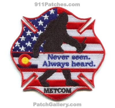 South Metro Fire Rescue Department Emergency Communications Center 911 Dispatch Patch (Colorado)
[b]Scan From: Our Collection[/b]
Keywords: dept. smfr s.m.f.r. dispatcher metcom never seen always heard