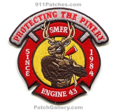 South Metro Fire Rescue Department Engine 43 Patch (Colorado)
[b]Scan From: Our Collection[/b]
[b]Patch Made By: 911Patches.com[/b]
Keywords: dept. smfra s.m.f.r.a. authority company co. station protecting the pinery since 1984