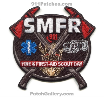South Metro Fire Rescue Department Fire and First-Aid Scout Day Patch (Colorado)
[b]Scan From: Our Collection[/b]
[b]Patch Made By: 911Patches.com[/b]
Keywords: dept. smfr & 911 scouting