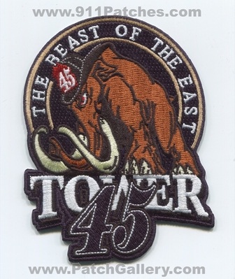 South Metro Fire Rescue Department Tower 45 Patch (Colorado)
[b]Scan From: Our Collection[/b]
[b]Patch Made By: 911Patches.com[/b]
Keywords: dept. smfr s.m.f.r. truck company co. station the beast of the east woolly mammoth