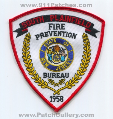 South Plainfield Fire Department Fire Prevention Bureau Patch (New Jersey)
Scan By: PatchGallery.com
Keywords: dept. 1958