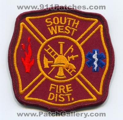 South West Fire District Patch (UNKNOWN STATE)
Scan By: PatchGallery.com
Keywords: southwest dist. department dept.